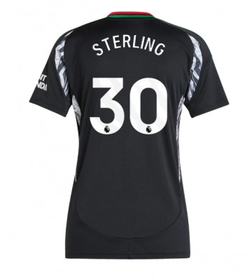 Arsenal Raheem Sterling #30 Segunda Equipación Mujer 2024-25 Manga Corta